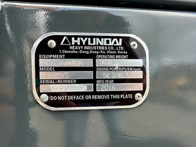 Hyundai - 2016 - rv60s - midigraafmachine - afbeelding 40 van  46
