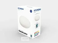 Hyundai - led lichtsteen op zonne-energie - rgb - afbeelding 1 van  4