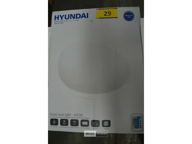 Hyundai - led lichtsteen op zonne-energie - rgb - afbeelding 2 van  4