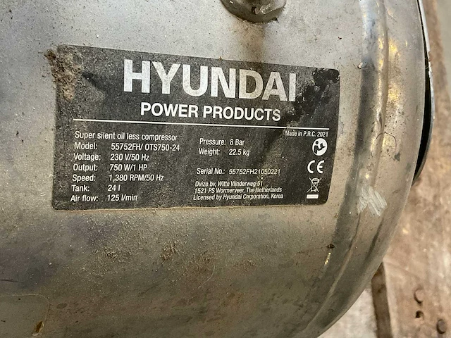 Hyundai 55752fh luchtcompressor - afbeelding 5 van  5