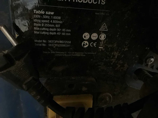 Hyundai 56373fh/md72558 zaagtafel - afbeelding 5 van  5