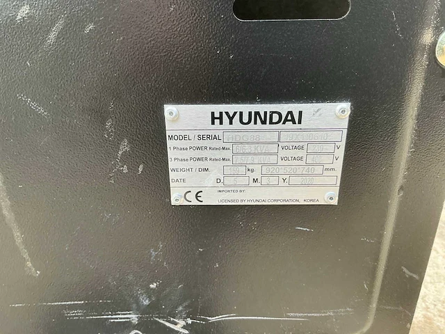 Hyundai hdg88 generatorset - afbeelding 13 van  13