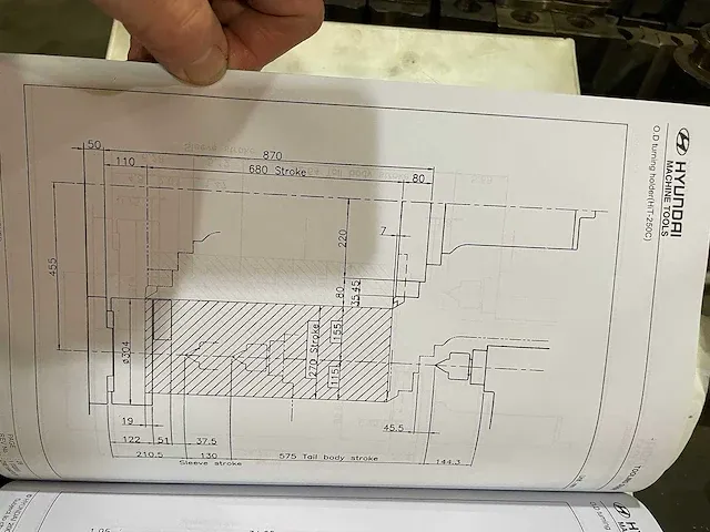 Hyundai hit-250c cnc draaibank - afbeelding 10 van  14