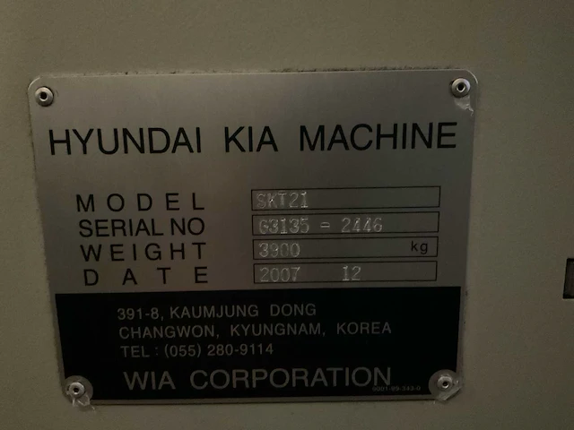 Hyundai-kia skt 21 cnc draaibank - afbeelding 6 van  15