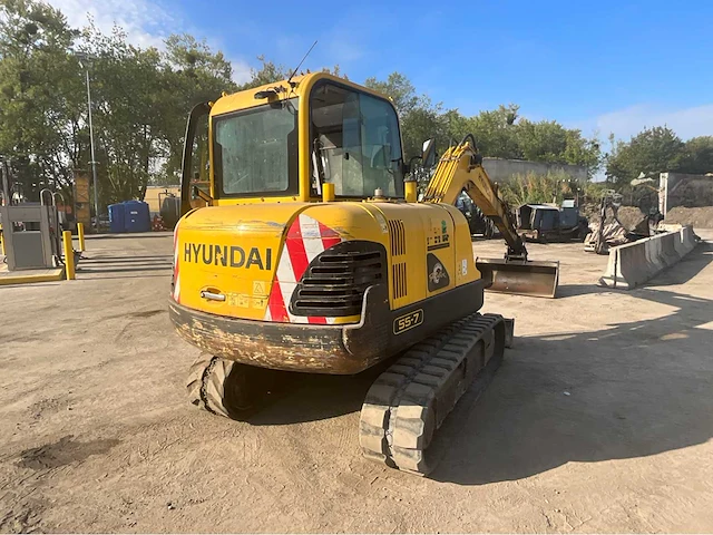 Hyundai robex 55-7 rupsgraafmachine - afbeelding 25 van  28