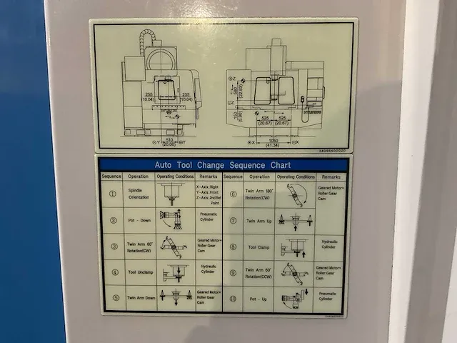 Hyundai spt-v1000 cnc bewerkingscentrum - afbeelding 6 van  22