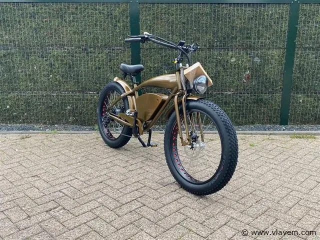 I-coco beach cruiser 20ah elektrische fiets (bruin) - afbeelding 1 van  6