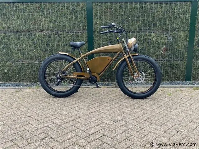 I-coco beach cruiser 20ah elektrische fiets (bruin) - afbeelding 2 van  6