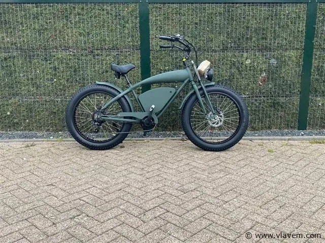 I-coco beach cruiser 20ah elektrische fiets (groen) - afbeelding 2 van  6