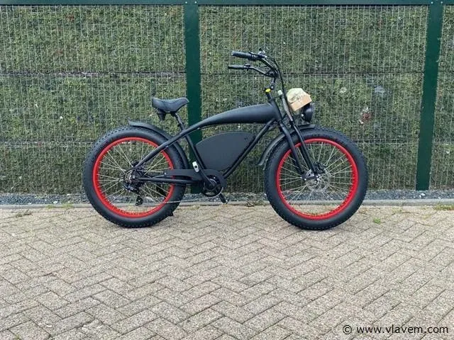 I-coco beach cruiser 20ah elektrische fiets (zwart) - afbeelding 2 van  6