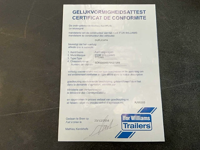 I for williams aanhangwagen kipper - afbeelding 17 van  27