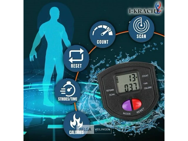 I-kracht total fitness crunch met digitale monitor-multifunctioneel fitness apparaat t.w.v. 199euro - afbeelding 4 van  5