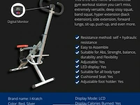 I-kracht total fitness crunch met digitale monitor-multifunctioneel fitness apparaat t.w.v. 199euro - afbeelding 5 van  5