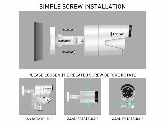I tronic beveiligingscamera - afbeelding 3 van  7
