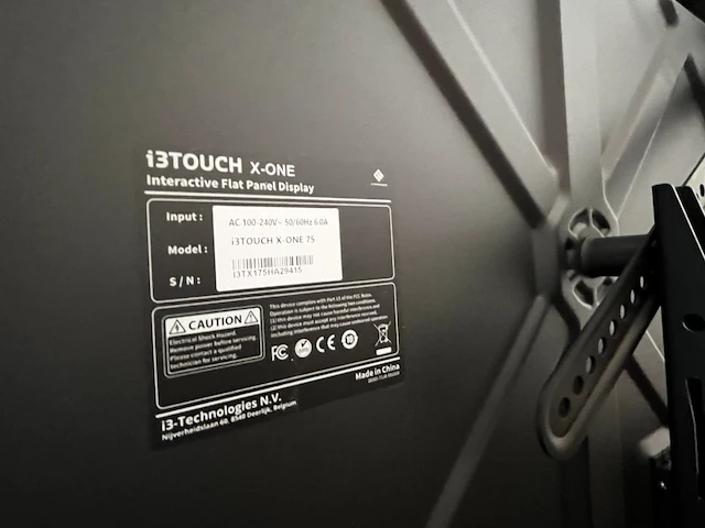I3touch x-one 75 interactief flatpanel display - afbeelding 11 van  15