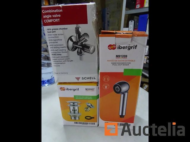 Ibergrif m91209 handdouche, ibergrif m20507 gootsteenafvoer, schell-kraan - afbeelding 1 van  4
