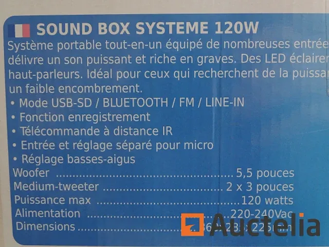 Ibiza splbox100 bluetooth-luidspreker - afbeelding 1 van  2