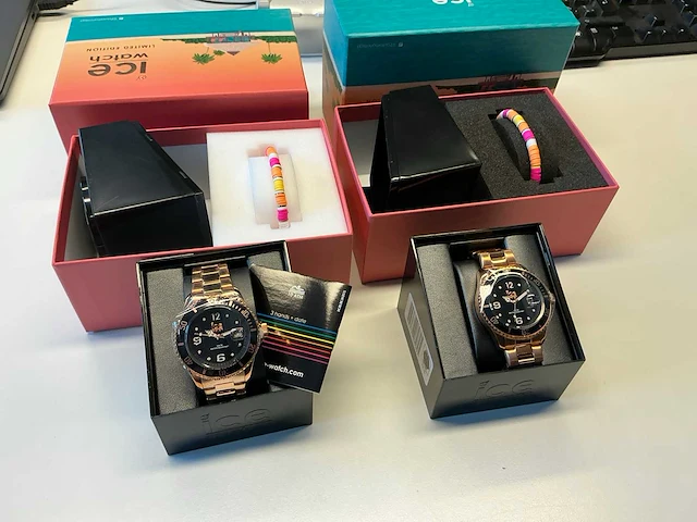 Ice watch limited edition ice gold polshorloge (2x) - afbeelding 1 van  7
