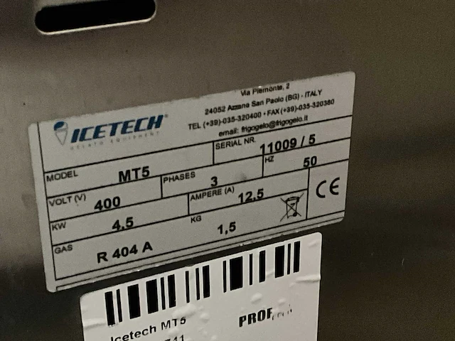 Icetech mt 5 ijsmachines - afbeelding 8 van  8