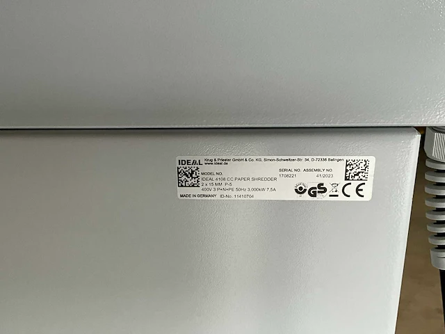 Ideal 4108cc 2x15 p5 document papiervernietiger pro - afbeelding 5 van  14
