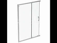 Ideal standard connect 2 - schuifdeur, 2-delig, 90 cm, silver bright/helder glas k9261eo (nr. 15-15) - afbeelding 1 van  3
