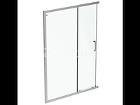 Ideal standard connect 2 - schuifdeur, 2-delig, 90 cm, silver bright/helder glas k9261eo (nr. 15-15) - afbeelding 1 van  3