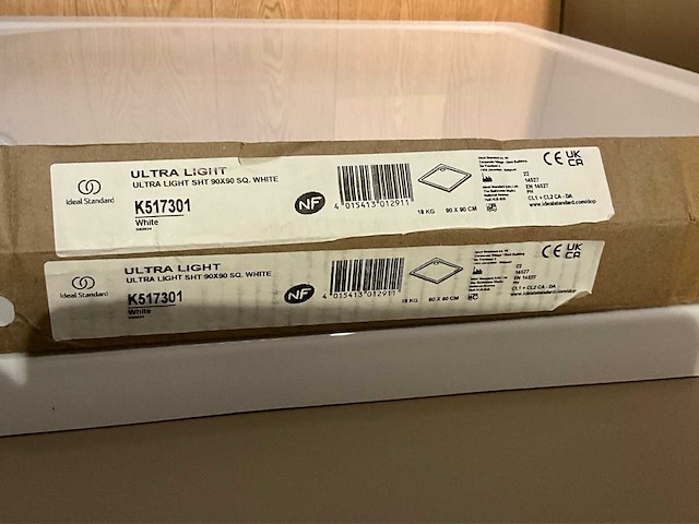 Ideal standard ultra light douchebak (2x) - afbeelding 2 van  2