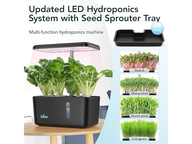 Idoo hydroponics kweeksysteem - afbeelding 5 van  5
