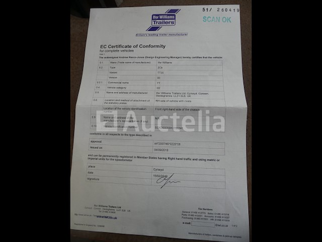 Ifor williams 2cb kipper oplegger (vin: sckd00000k0761241) - afbeelding 9 van  19