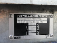 Ifor williams 2hb ct35 dubbelassige aanhangwagen drager (vin:sckd00000n0792395) - afbeelding 20 van  28