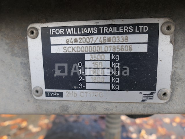 Ifor williams 2hb ct35 voertuig carrier aanhangwagen (vin:sckd00000l0785606) - afbeelding 23 van  34