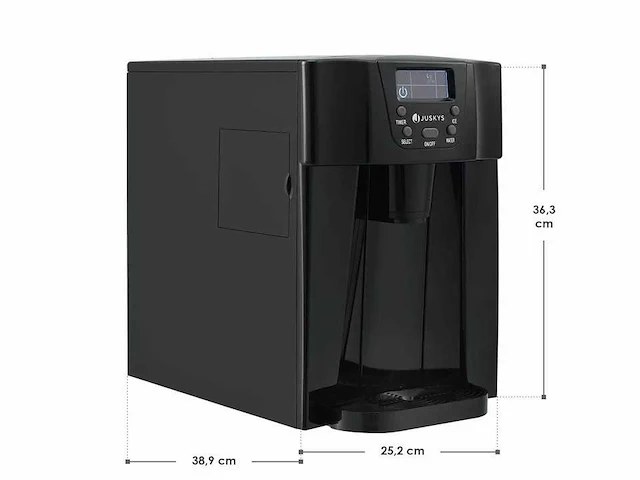 Ijsblokjesmachine met timer en koudwaterdispenser - afbeelding 2 van  10