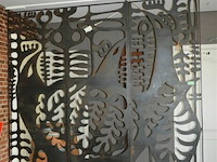 Ijzeren decoratie wand l 2,4 op h 2,56 - afbeelding 1 van  4