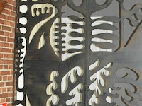 Ijzeren decoratie wand l 2,4 op h 2,56 - afbeelding 2 van  4