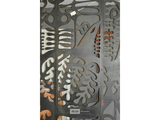Ijzeren decoratie wand l 2,4 op h 2,56 - afbeelding 3 van  4