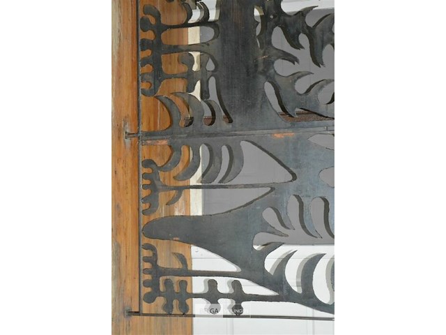 Ijzeren decoratie wand l 2,4 op h 2,56 - afbeelding 4 van  4