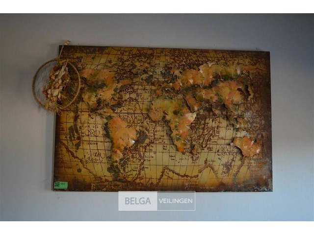 Ijzeren landkaart - afbeelding 1 van  3