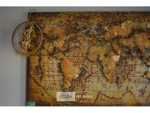 Ijzeren landkaart - afbeelding 2 van  3