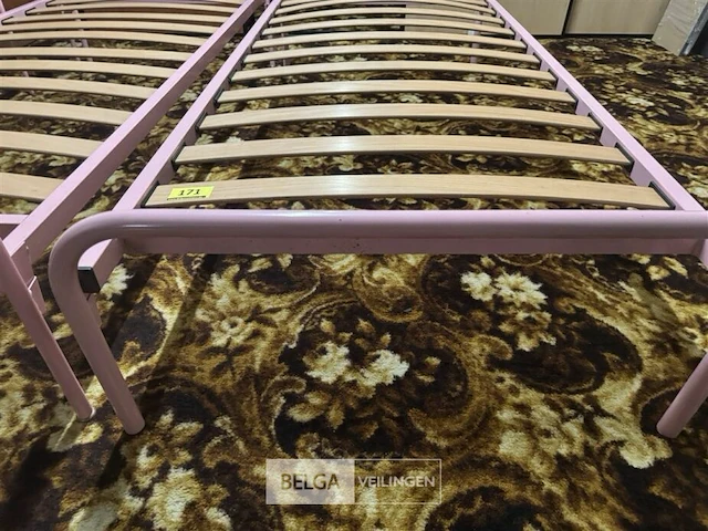 Ijzeren logeerbed l200xb90 cm - afbeelding 2 van  3