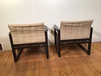 Ikea diana karin mobler safari armzetel vintage (2x) - afbeelding 3 van  5