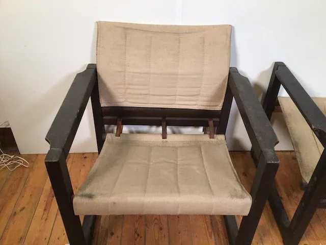 Ikea diana karin mobler safari armzetel vintage (2x) - afbeelding 4 van  5