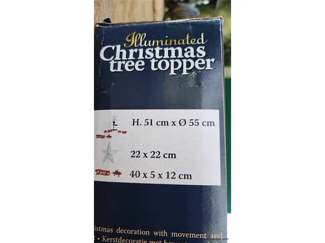 Illuminated christmas tree topper - afbeelding 3 van  3