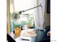Iluce bureau lamp, zilver met voet - afbeelding 2 van  6