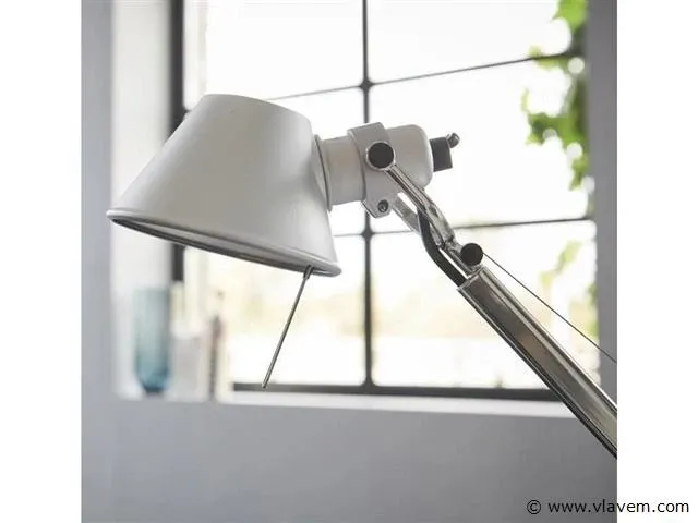 Iluce bureau lamp, zilver met voet - afbeelding 4 van  6
