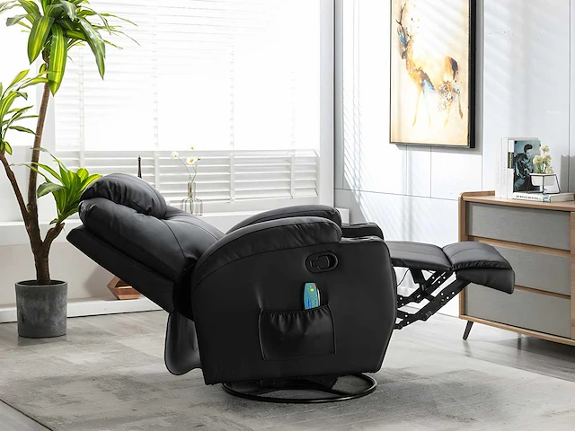 Imitatie massagestoel - zwart - afbeelding 3 van  9
