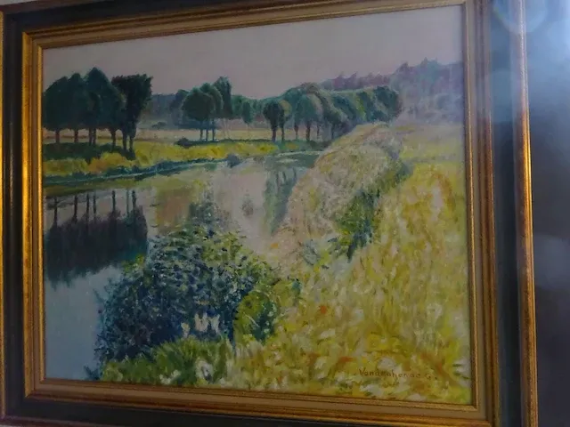 Impressionistisch leie zicht vandenhende - afbeelding 1 van  3