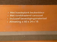Impresso kapstok garderoberek rvs met beukenhout (2x) - afbeelding 2 van  3