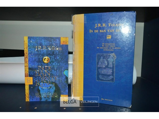 In de ban van de ring (j.r.r tolkien) 2 boeken - afbeelding 1 van  3