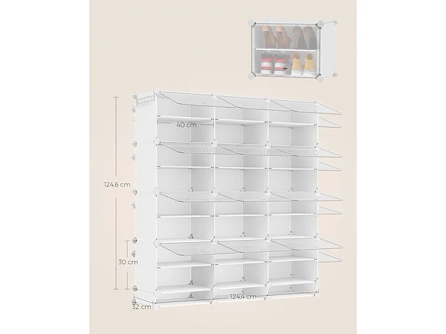 In elkaar grijpende schoenenrekken - afbeelding 3 van  3