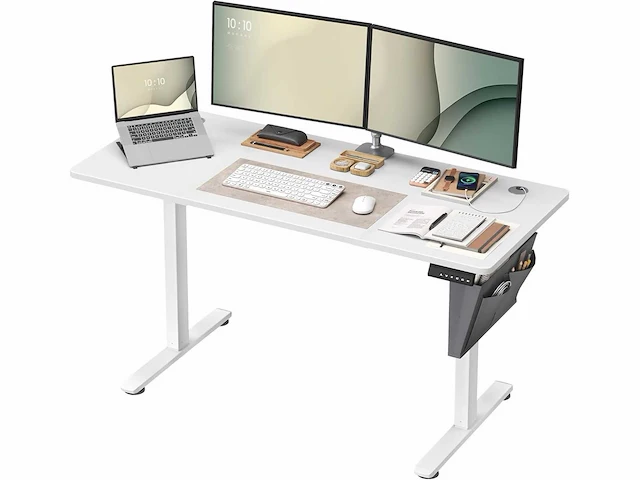 In hoogte verstelbaar elektrisch bureau, 140 x 60 cm - afbeelding 2 van  7